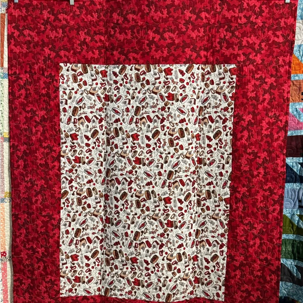 Scottish Terriers in Coats Patchwork Lap/Throw Quilt - Picture 2 of 3